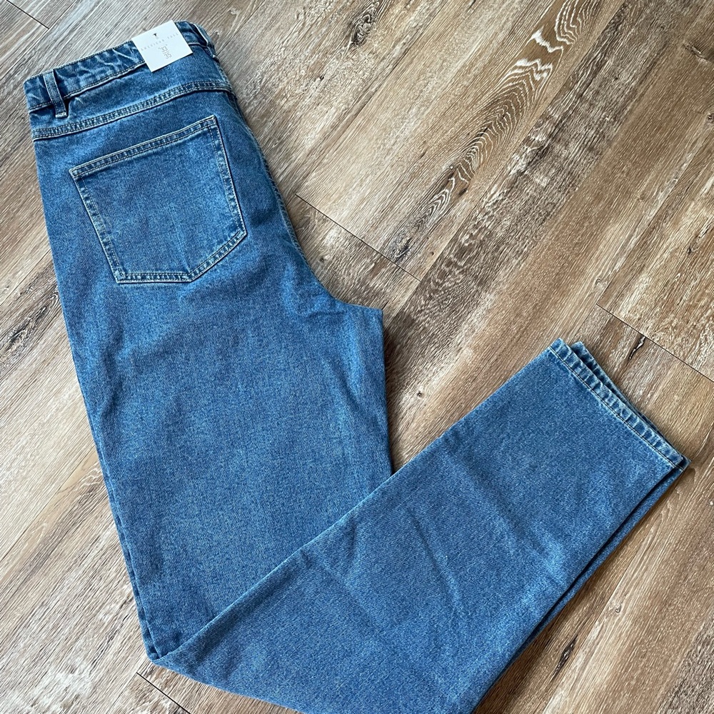 Stylish High Rise Blue Denim Jeans